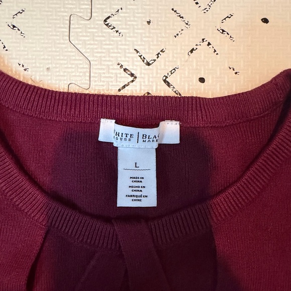 White‎ House Black Market burgers keyhole sweater L - Picture 4 of 8